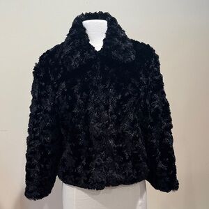 Women's Black Faux Fur Jacket